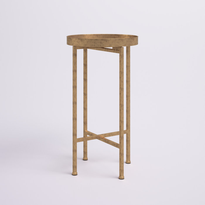 Mistana™ Alvis Tray Top Cross Legs End Table & Reviews Wayfair